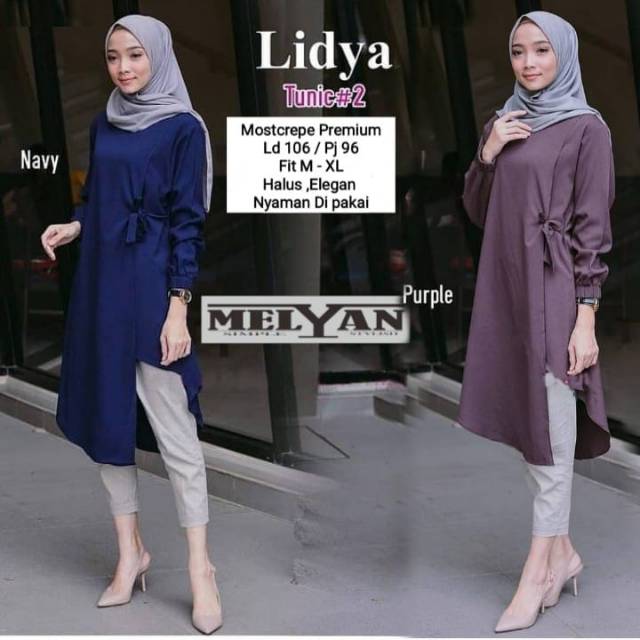 Lidya tunik #2 wanita atasan murah remaja