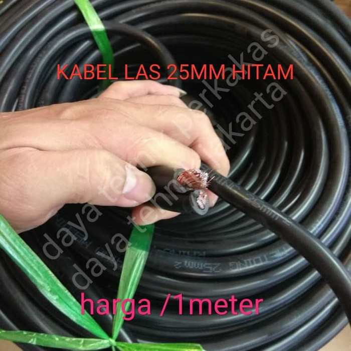KABEL LAS 25MM HITAM - CABLE WELDING 25MM - KABEL LAS HITAM 25MM