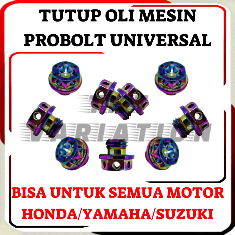Baut Tutup Oli Mesin Motor Variasi Twotone Honda Yamaha Nmax Beat pop street fi Scoopy Vario Mio