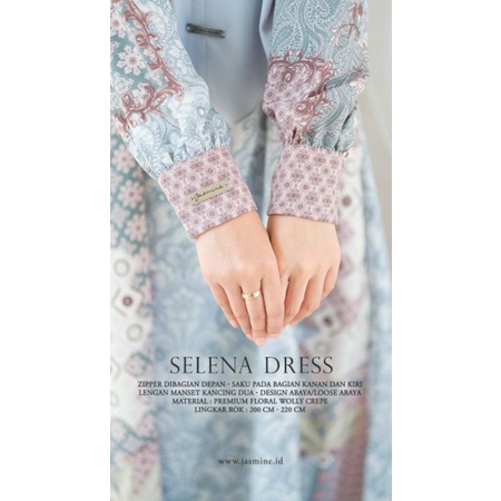 JASMINE selena dress | By jasmine Lidiahadiwinoto | gamis motif printing ORI
