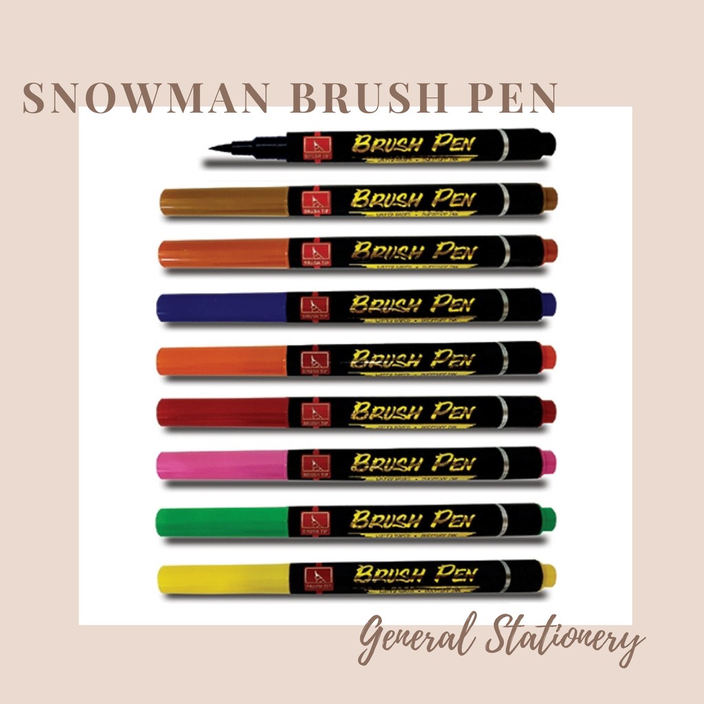 

Snowman Brush Pen Part 2