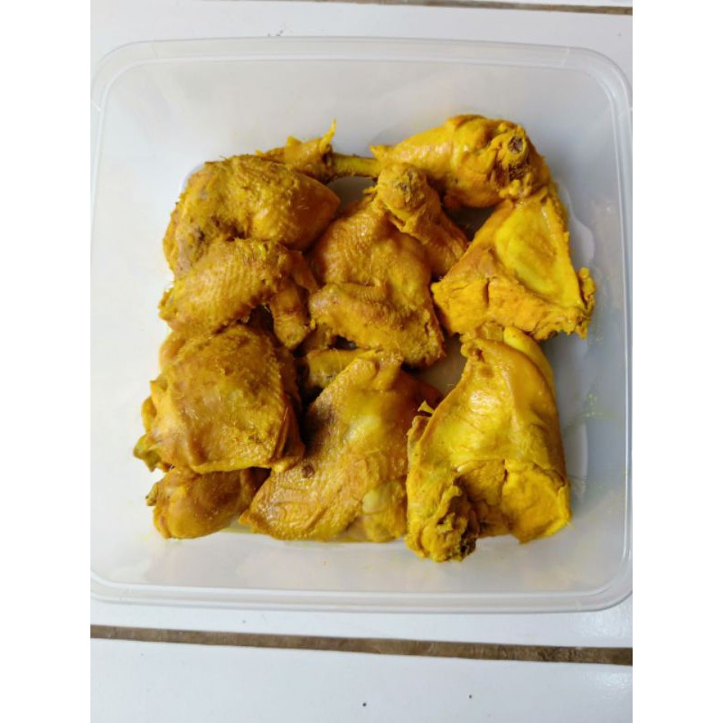 

Ayam potong ungkep bumbu kuning