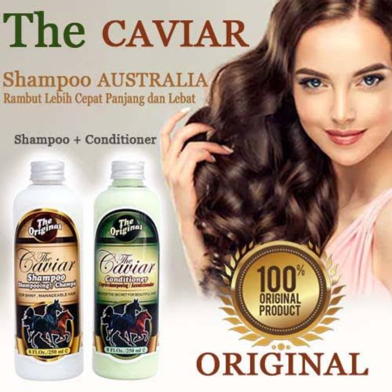 Caviar Shampo Conditioner Kuda ada Barcode Original bisa ditrack - Shampoo The Caviar