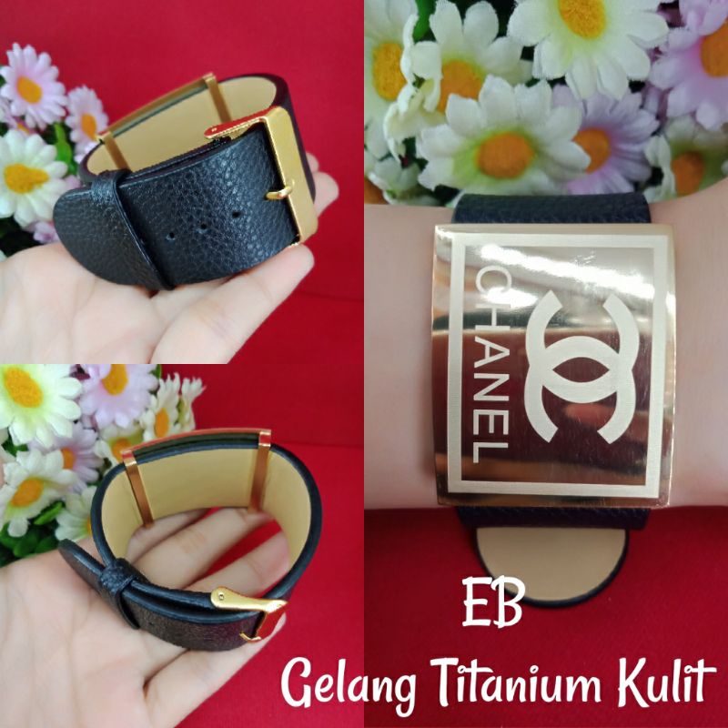 Gelang Kulit Titanium