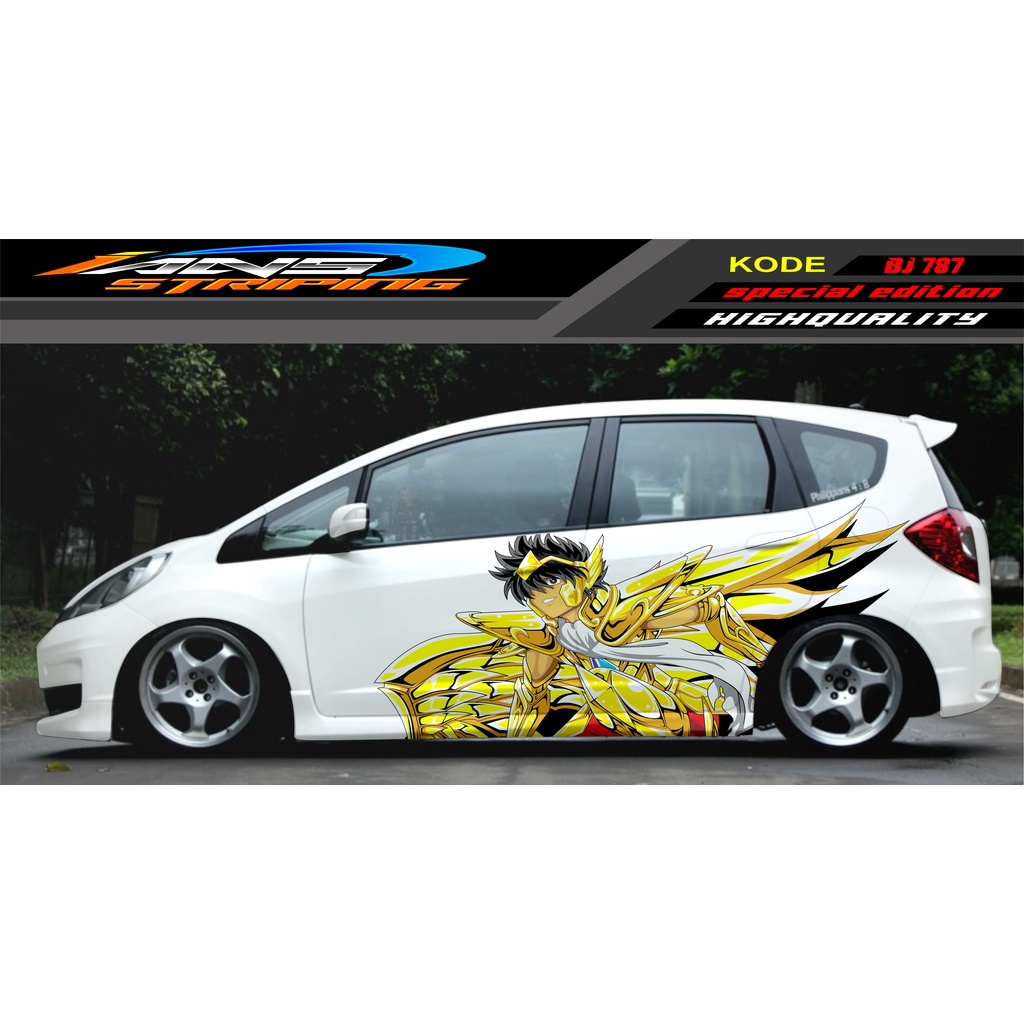 VARIASI STICKER MOBIL JAZZ BRIO AVANZA SIGRA YARIS / STIKER VARIASI MOBIL / MODIF STICKER MOBIL