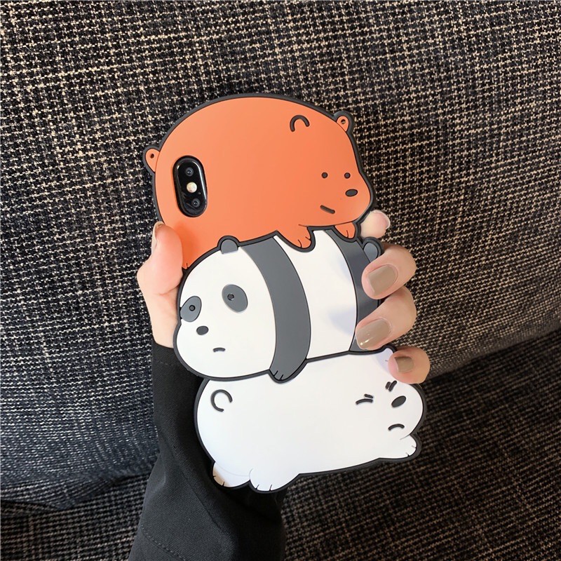 Silicon 3D BEAR for REDMI 6A Softcase  Boneka Silikon boneka lucu pelindung hp case tebal karet softcase lentur