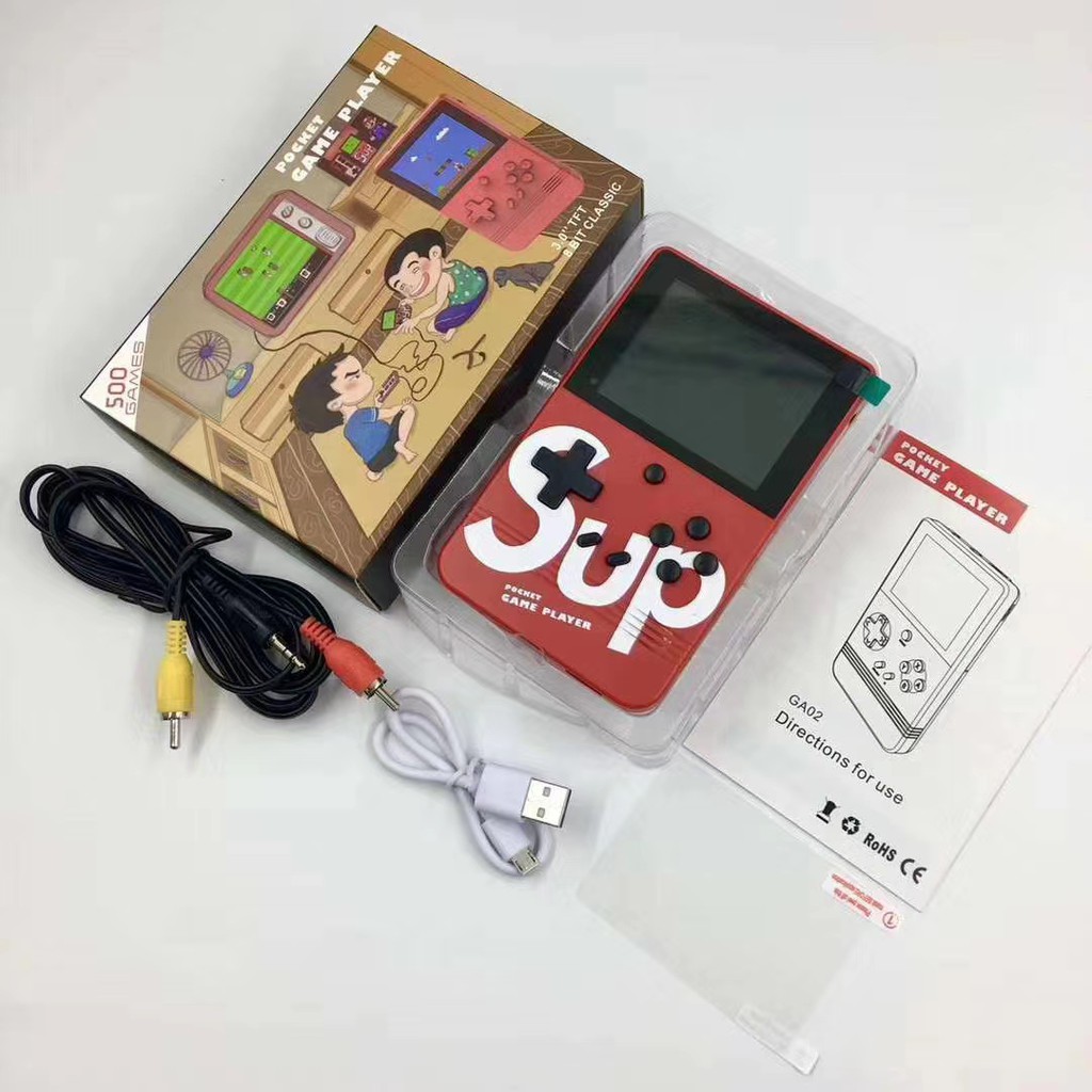 Gameboy + mobile powerbank 5000mah supgame 2in1 500 model game