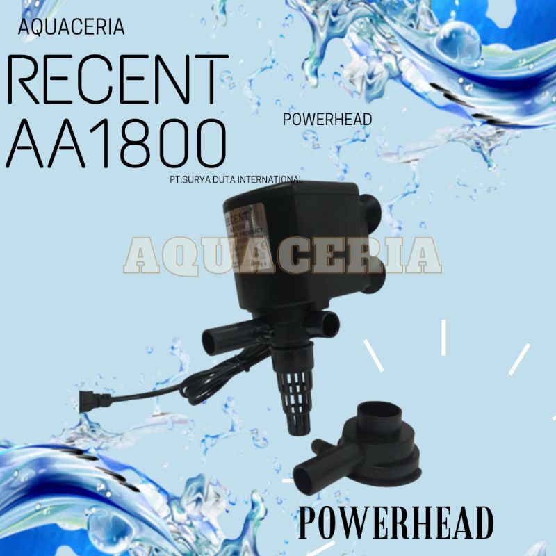 pompa celup aquarium recent 1800 power head mesin celup aquarium