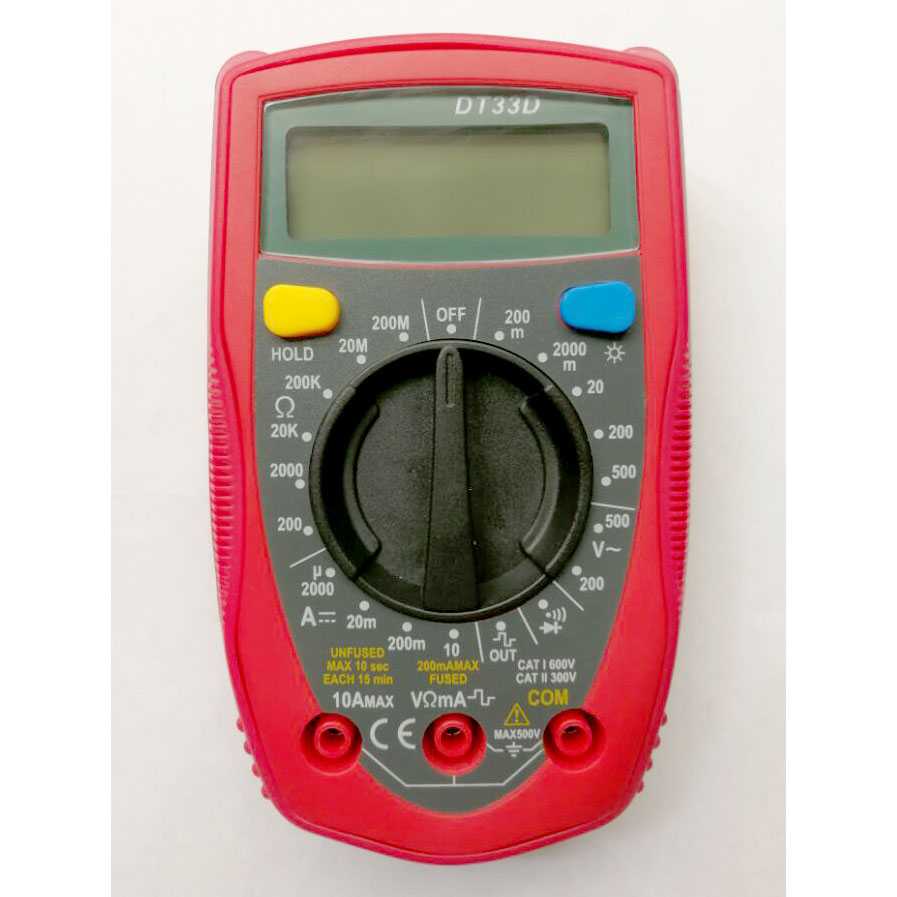 Pocket Size Digital Multimeter AC/DC Voltage Tester - DT33D