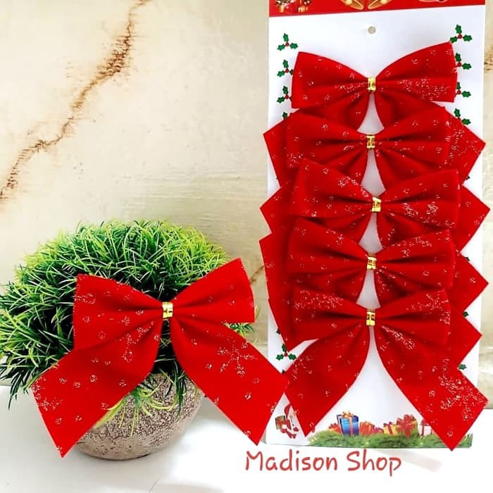 

Order Langsung Pita Natal Motif isi 6 Dekorasi Natal Hiasan Parcel Merry Christmas Limited