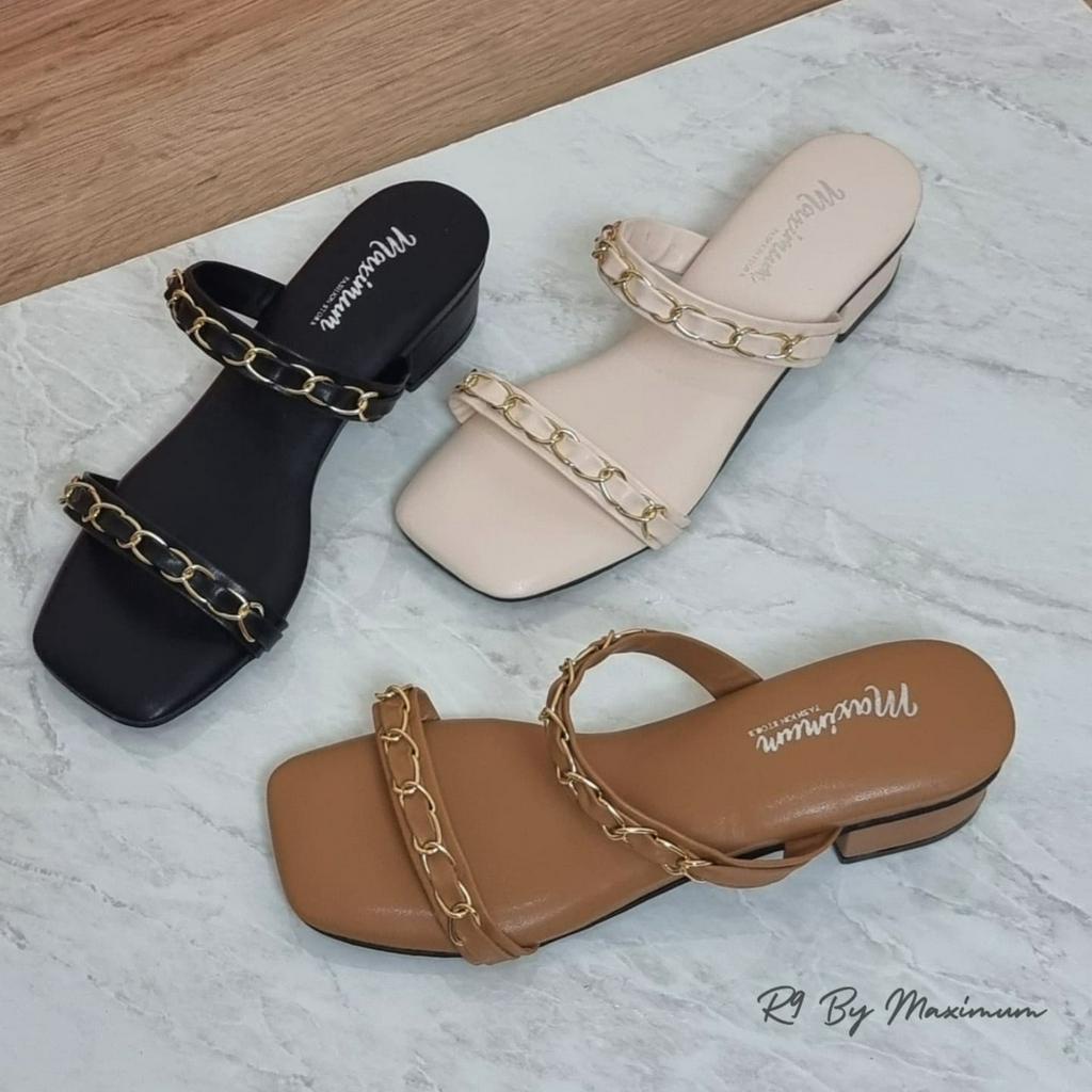 R9 MAXIMU - Anesa Sendal Wanita Heels 3cm Super Empuk