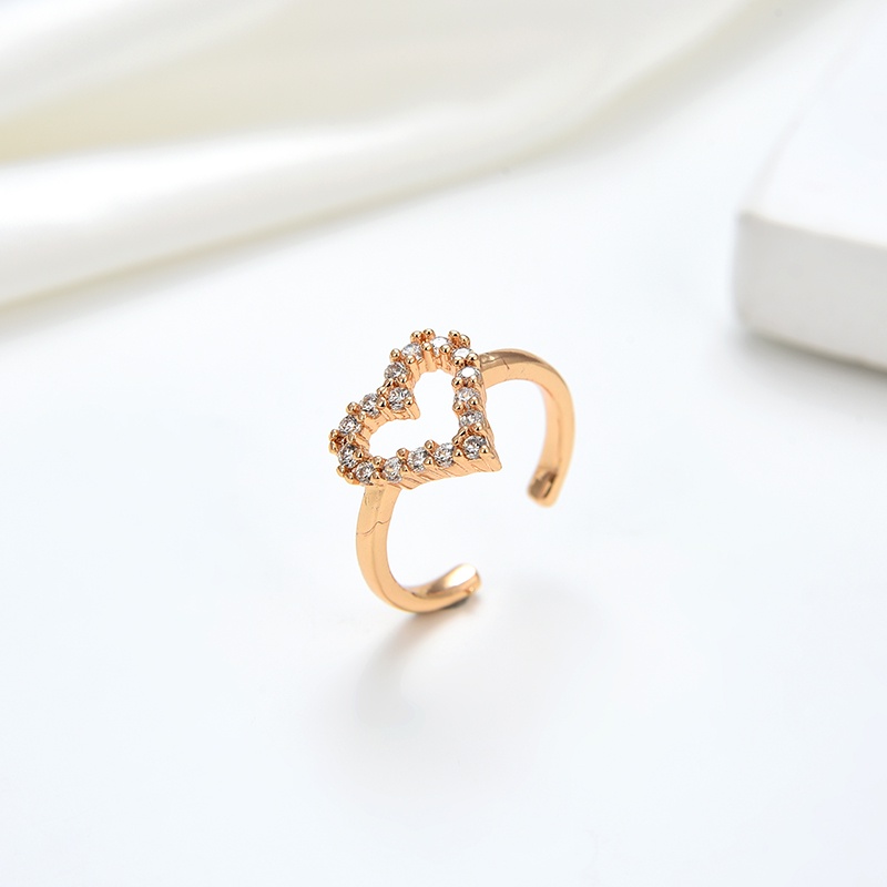 Agate 29J Cincin Titanium Anak Anak Emas Perempuan Laki Laki Insial Kupu Gambar Love Anti Karat Keci