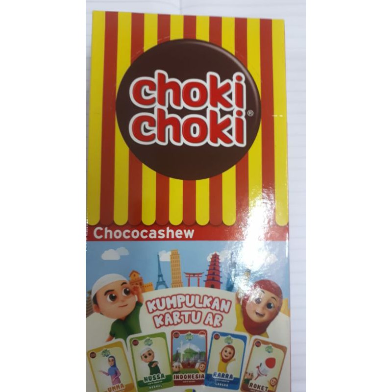 

CHOKI CHOKI CHOCOCASHEW box isi 20pcs x 10gr