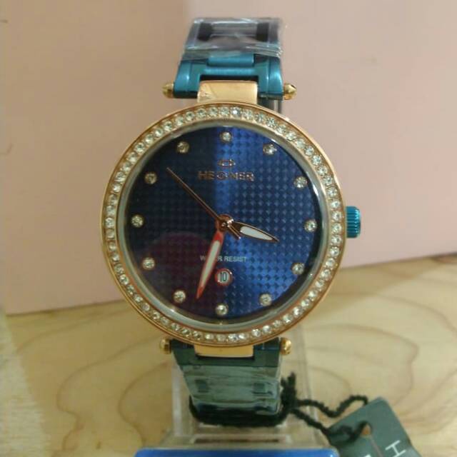 JAMTANGANORII hegner wanita blue kombinasi gold