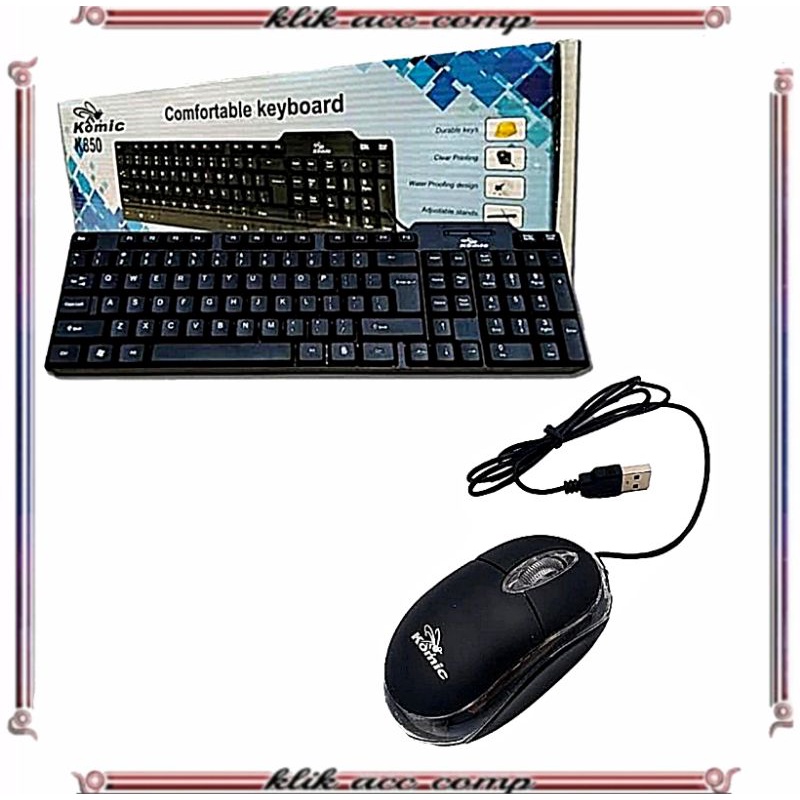 Komic Paket Keyboard Mouse USB Komik