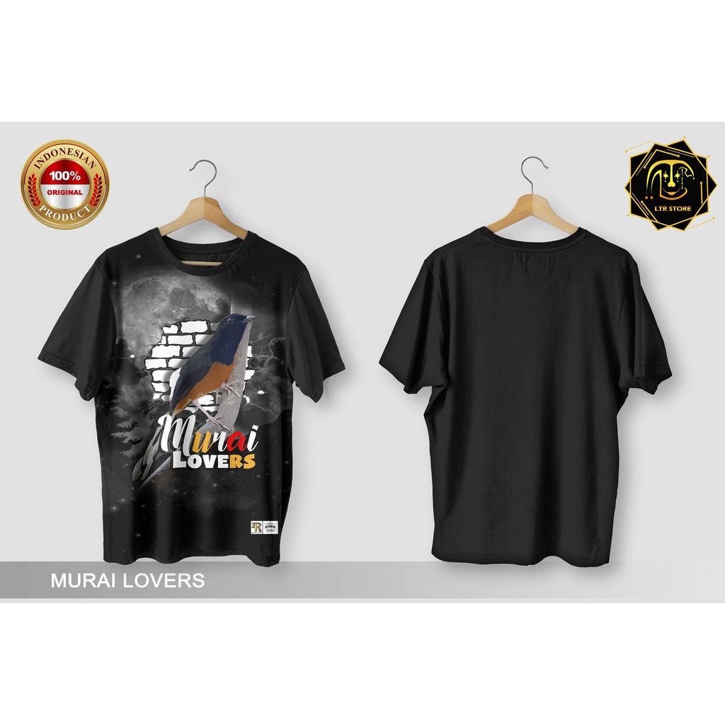 [ BAYAR DI TEMPAT ] BAJU PRINTING GAMBAR BURUNG MURAI LOVERS - KAOS DISTRO ORIGINAL MOTIF HEWAN BINA