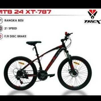 Sepeda Gunung MTB 24 Inch TREX XT 787