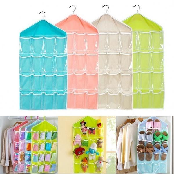 HOVELSHOP Pouch Gantung 16 Sekat Underwear Pouch Hanging Organizer Tempat Rak Gantung