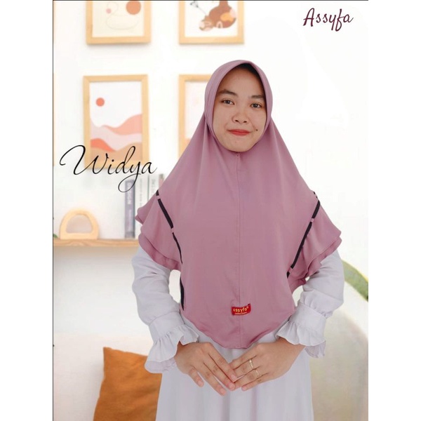 [Ori Assyfa] WIDYA ••hijab instan pet list••hijab instan jersey