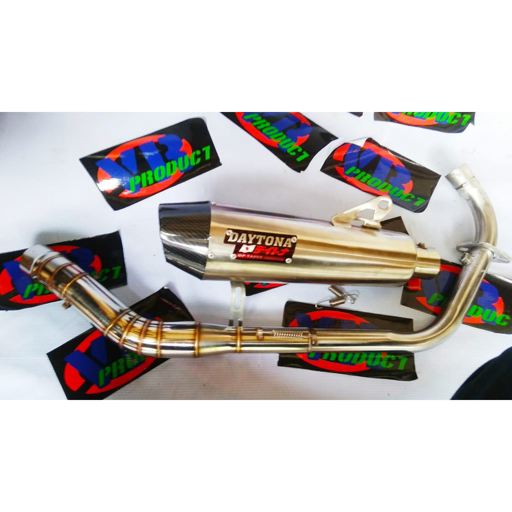 Knalpot daytona all 150cc vixion,cb150,R15,cbr
