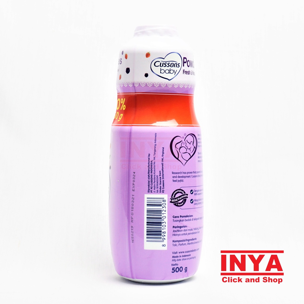 CUSSONS BABY POWDER FRESH AND NOURISH MIXED BERRIES 350gr - Bedak Bayi