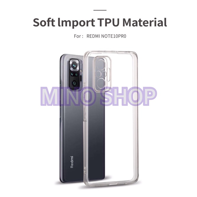 SOFTCASE TRANSPARAN XIAOMI REDMI NOTE 10 PRO PREMIUM CLEAR SOFT CASE