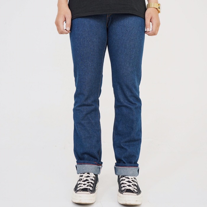 SVGE DENIM “Valkry” Blue Washed 13oz Non-Stretch Denim - Blue Washed, 30