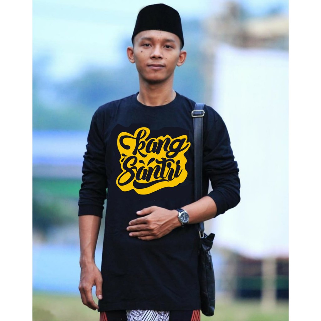 Bisa Cod Kaos Kang Santri Kaos Dakwah Kaos Polos Kaos Murah Shopee Indonesia