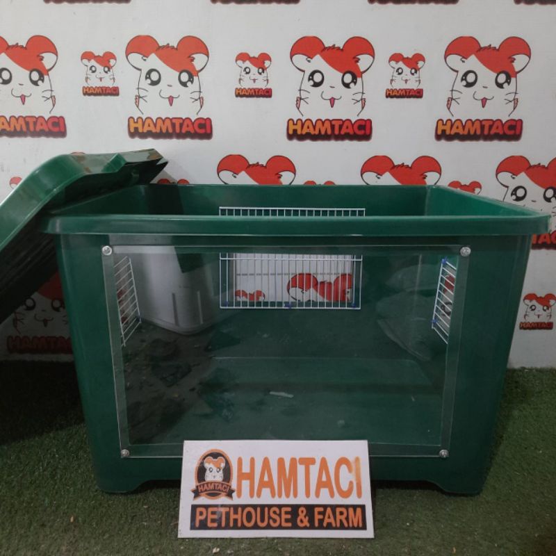 KANDANG HAMSTER AKRILIC SIZE 30 &amp; 40LTR MADE BY HAMTACI