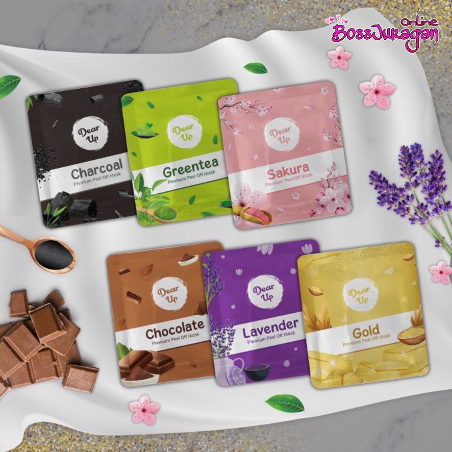 (BOSS) (10gr) DEAR UP Peel Off Mask | Masker Wajah | Peel Off Mask (✔ BPOM)