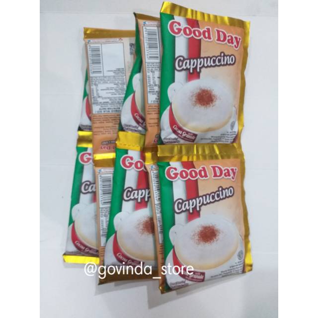 

KOPI GOOD DAY CAPPUCINO KEMSAN SASET 25g ISI 10pcs per 1 renceng