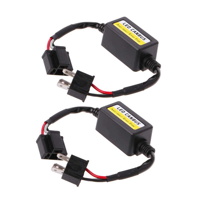 Cre 2pcs Resistor H4 LED Canbus Error Untuk Lampu Depan Mobil