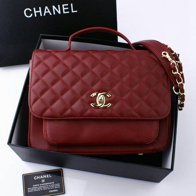 Chanel Flap Bag with BOX 5018#spss3