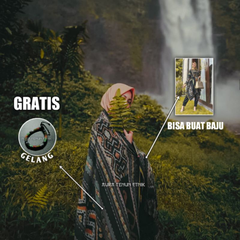 Kain Tenun Ikat  Blanket Etnik AT 2 Jepara Ntt Lombok Lurik Baju Tenun Couple Pasangan Pria Wanita