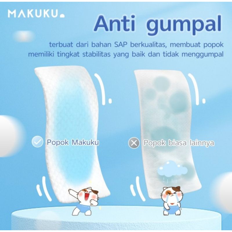 Makuku Air Diapers Slim Tape S38 Popok Bayi Perekat Tipis Anti Gumpal