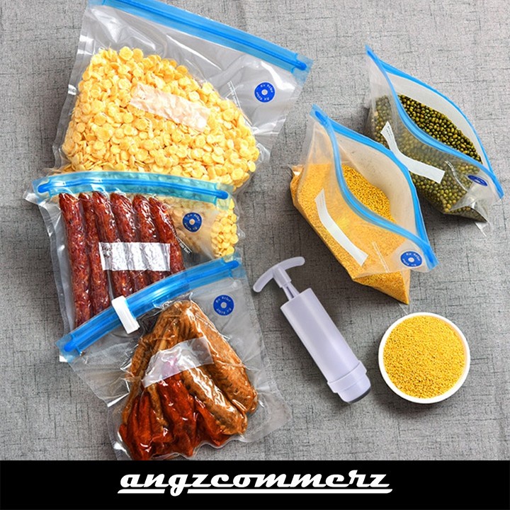 Plastik Kantong Vakum Makanan Vacuum Compression Bag Seal Pack