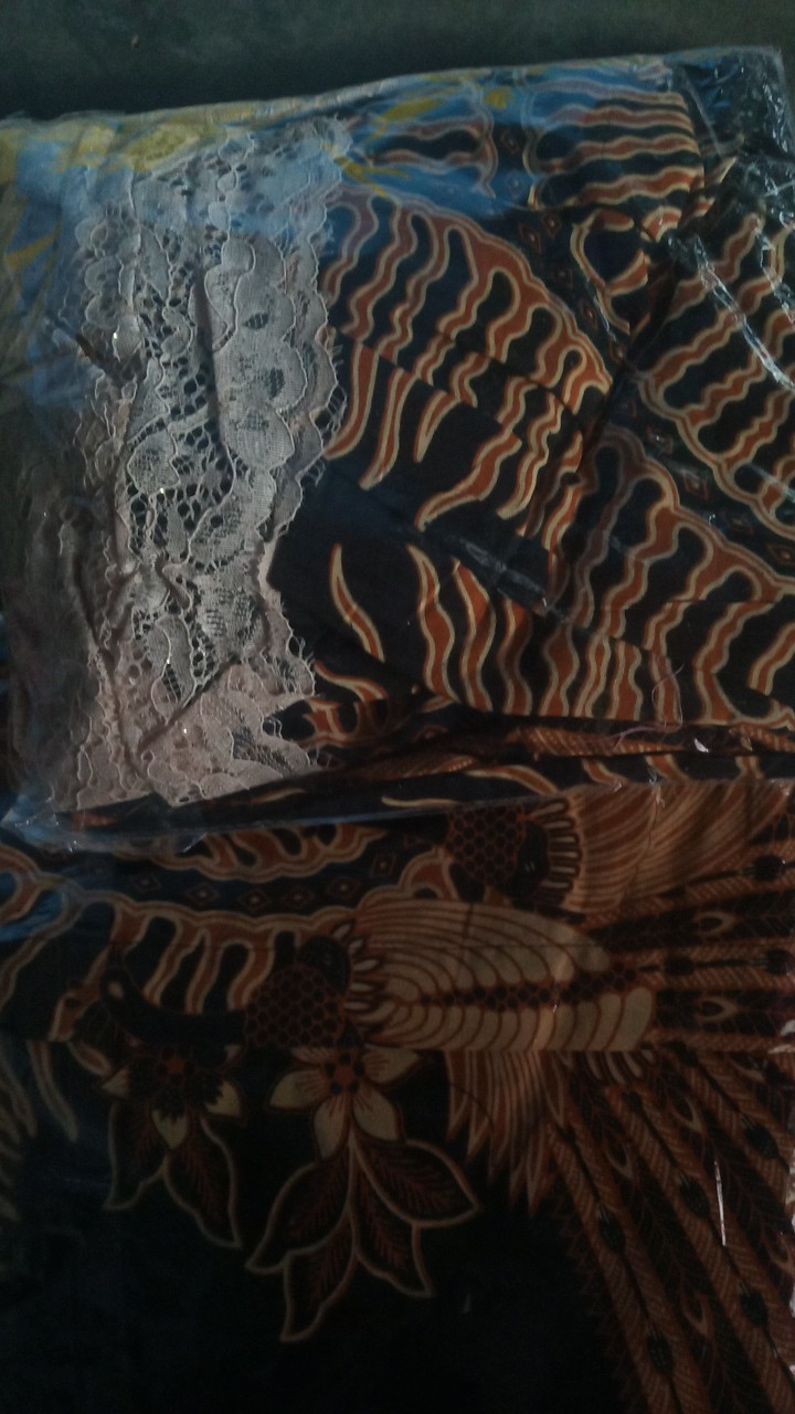 Wou Batik Couple 2595 Brokat Couple Brukat Modern Batik Keluarga Batik Modern - Bs059