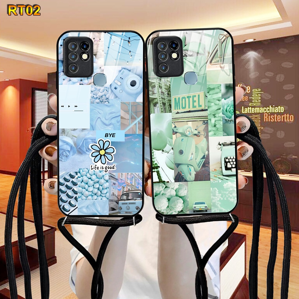 RT02 Softcase Kilau + Tali infinix Hot 10 Case Kilau Hot 8 Hot 9 Hot 9 play Hot 10 Hot 10 play Hot 1