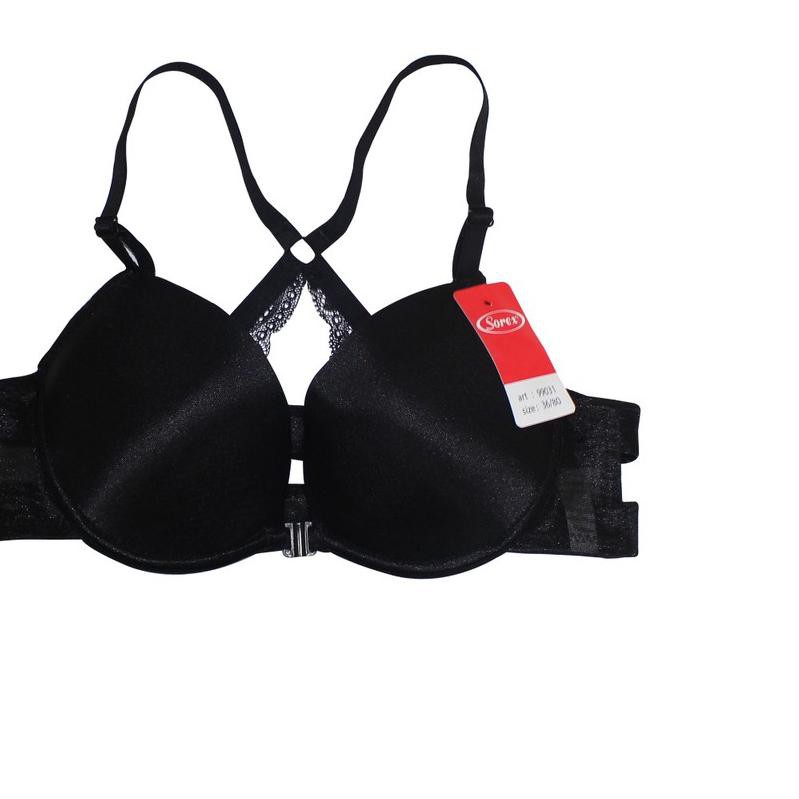 ☃ Sorex Fashion Bra Pesta Agatha Brukat Tali X Kait Depan Busa Sedang Kawat Setara Cup B BH 99031 ❅
