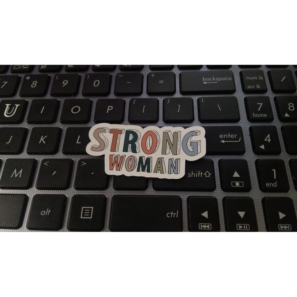 Stiker aesthetic pinterest strong woman