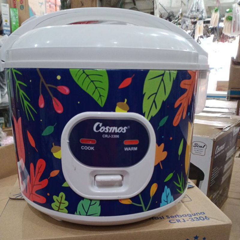 Magic Com Cosmos CRJ 3306 Besar 1,8 L Liter - Masak Menghangatkan Nasi Rice Cooker