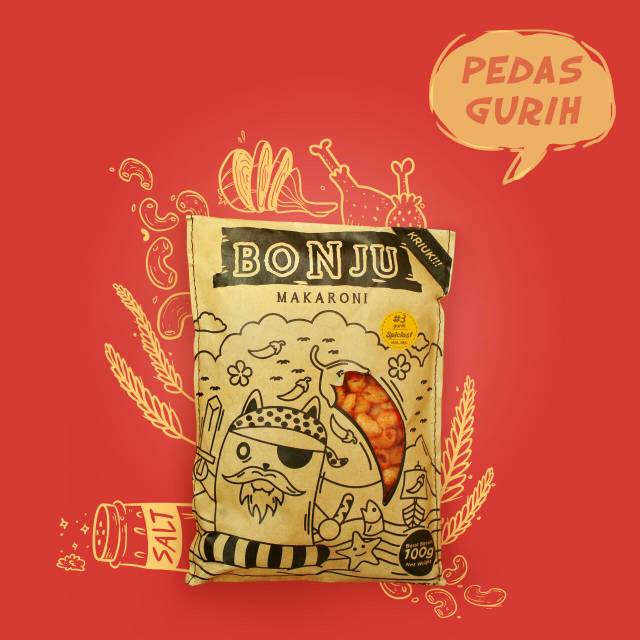 

Makaroni Bonju Pedas Gurih (Lev 1,2,3,17+)