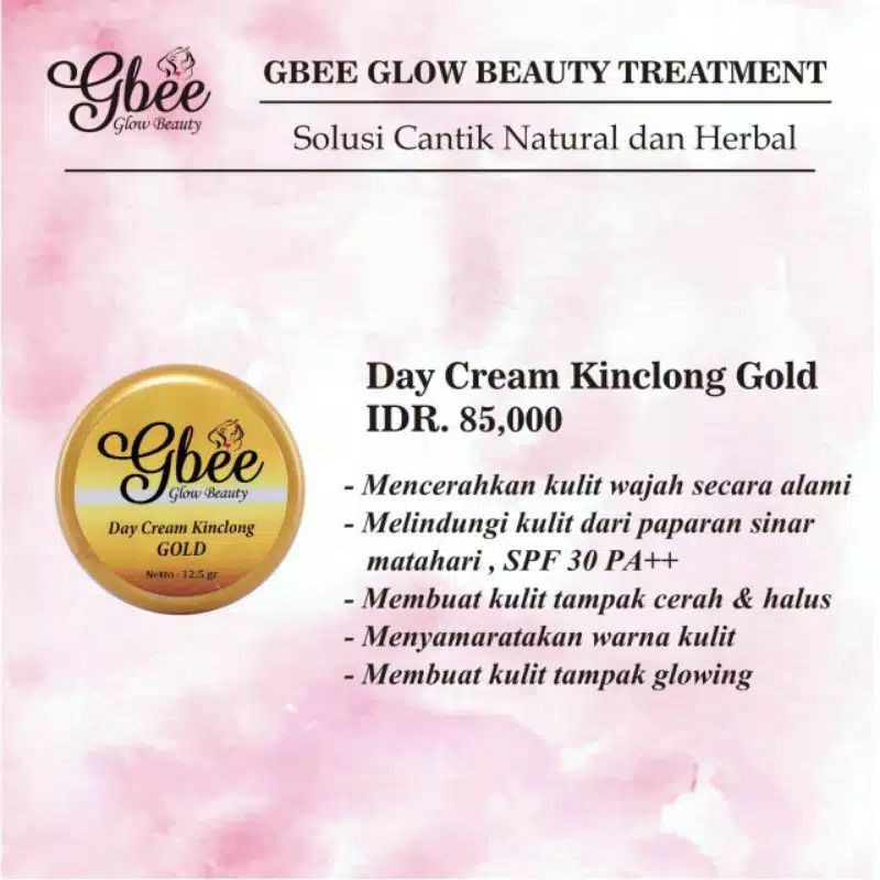 DAY CREAM KINCLONG GOLD GLOW BEAUTY