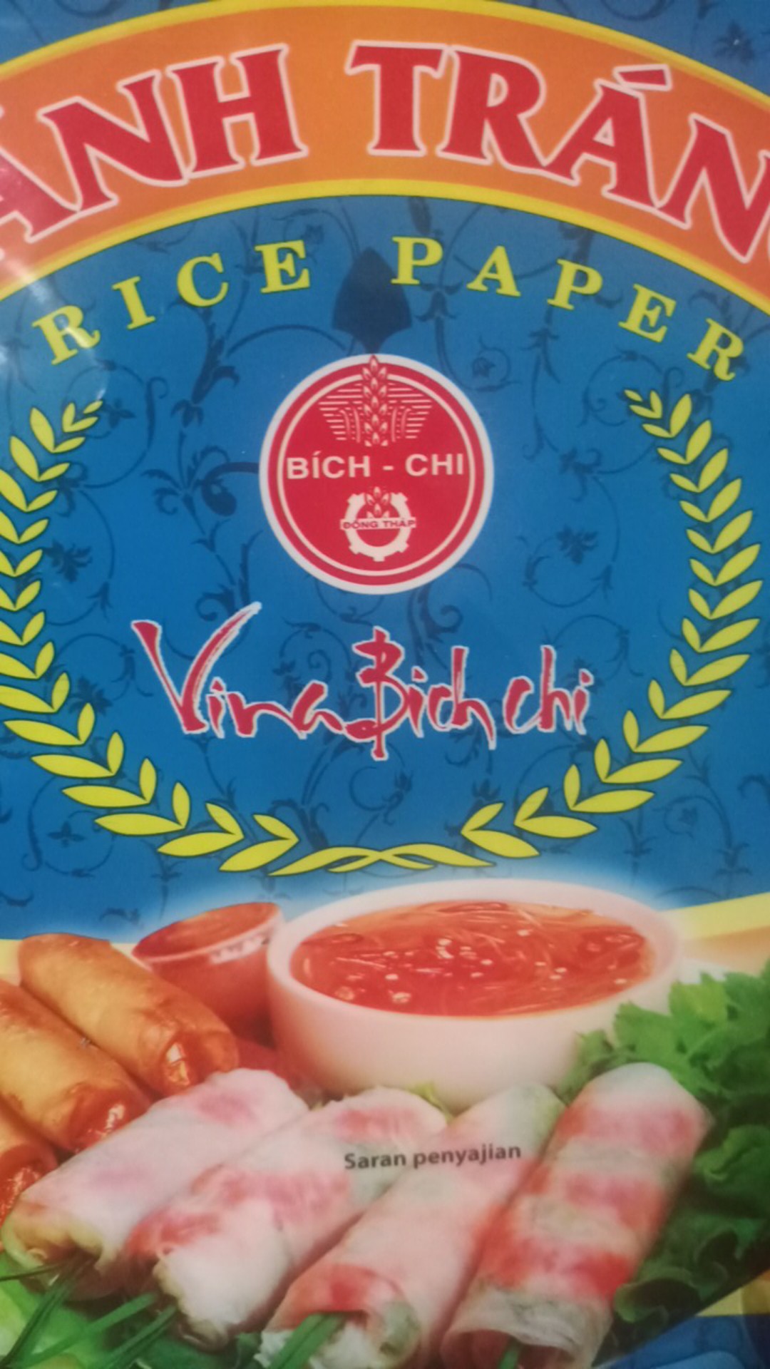 Kulit Lumpia Vietnam 400gr Banh Trang Rice Paper 22cm
