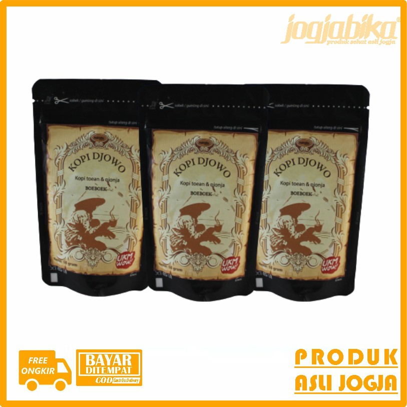 

Kopi Arabika Robusta Jawa Blend Hitam Bubuk Asli Jogja Kopi Djowo 50 g