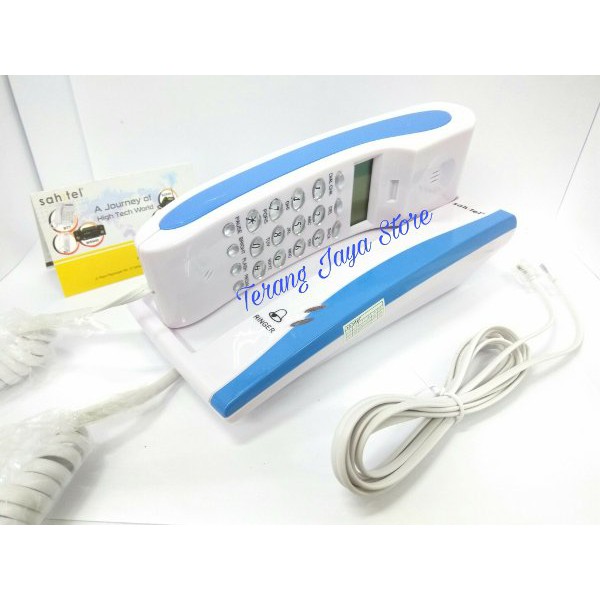 

Baru Telepon Kabel Sahitel S35 Putih Biru Pesawat Telepon Kabel Kantor Rumah Sahitel S-35 Termurah