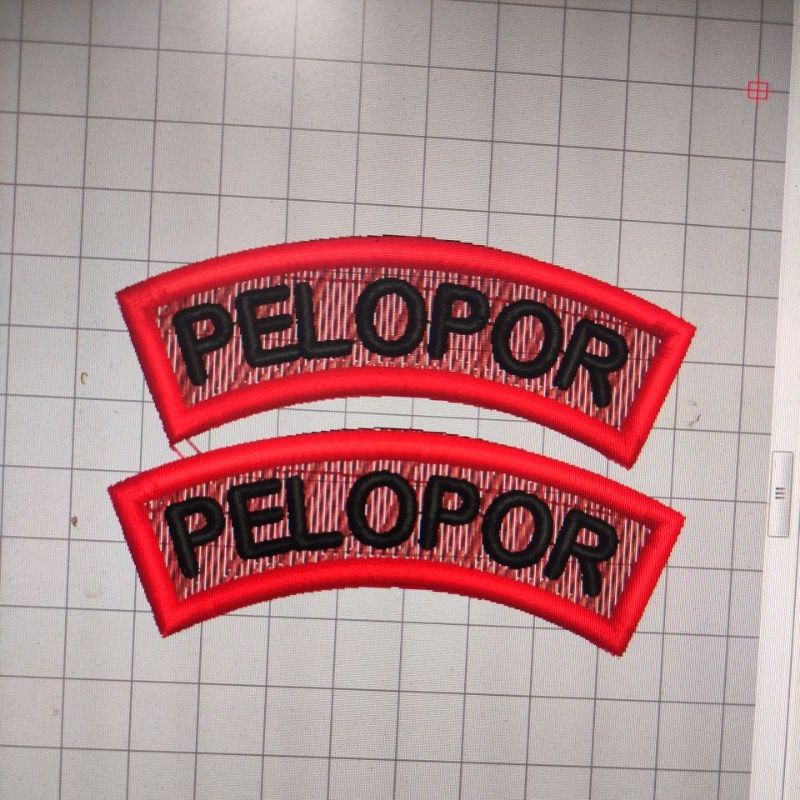 bordir Corp brimob // Pelopor//Gegana timbul