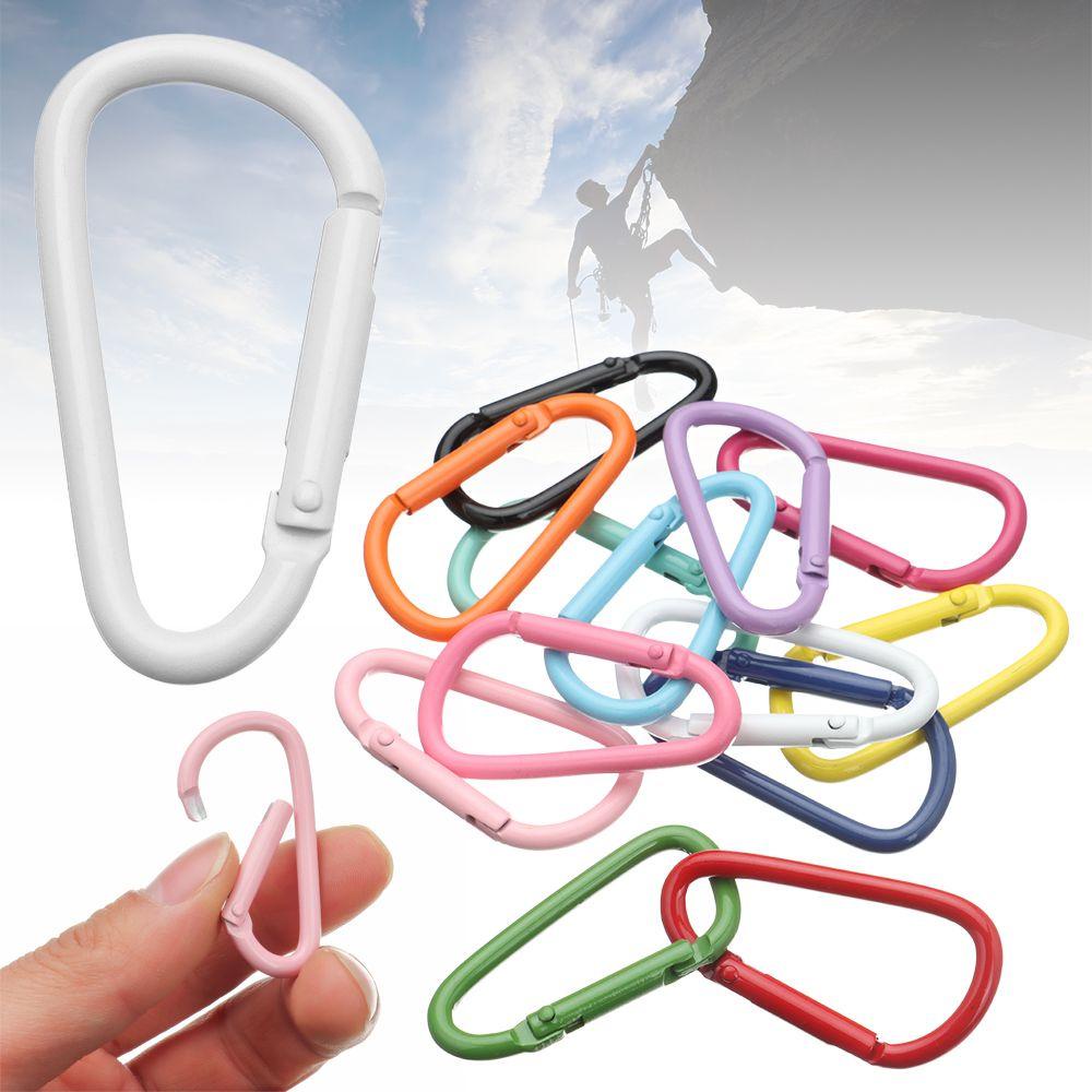 WONDER 5pcs Tombol Panjat Peralatan Olahraga Luar Ruangan Safety Alloy Carabiner