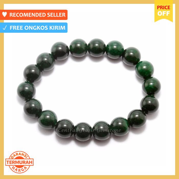 GELANG BATU LUMUT HIJAU GARUT ORIGINAL NATURAL