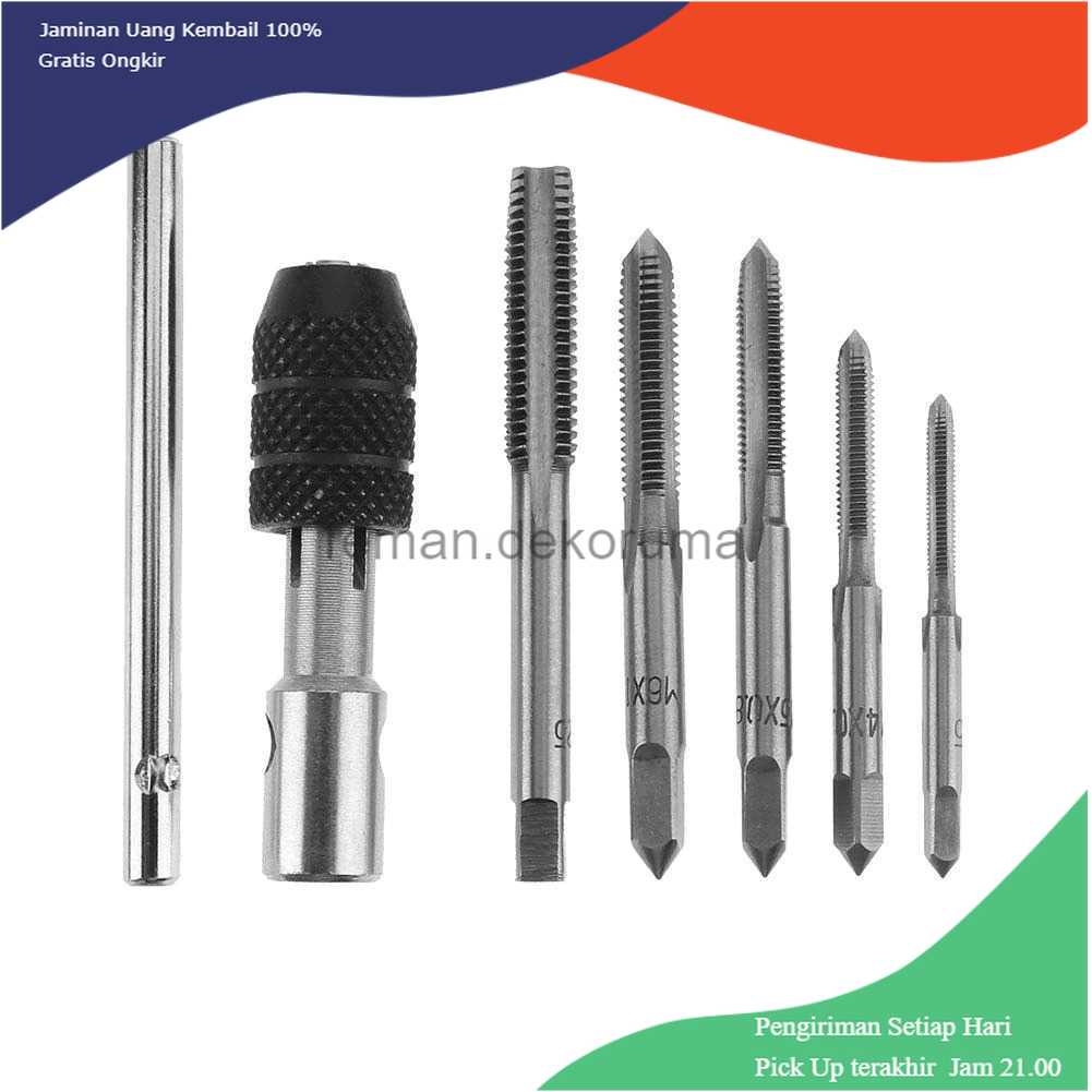 TD-DFA Alloet Mata Bor Wrench Drill Bit Hand Tapping Twist Bit 6 PCS - H21